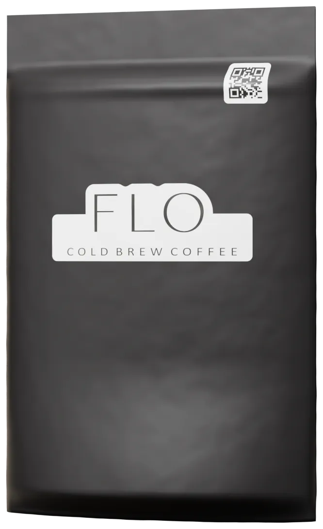 A 1 kg bag of FLO coffee beans